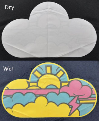 防風のフル オートの傘を印刷するかわいい雲