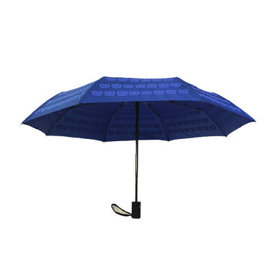 旅行のための小型防風の21インチ ポリエステル190T 3折る傘