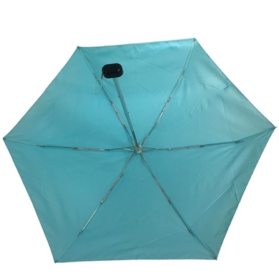 5つの折目の手動開いた繭紬のガラス繊維の肋骨が付いている小さいポケット傘