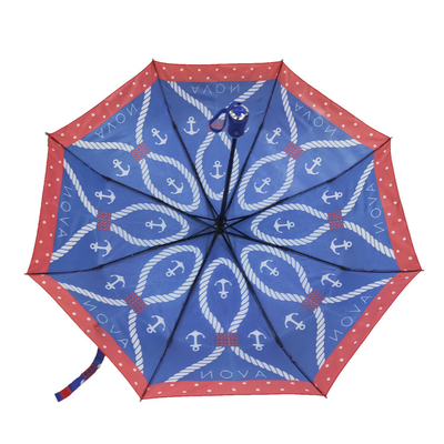 女性のための注文の繭紬の自動開いた防風の3折る傘