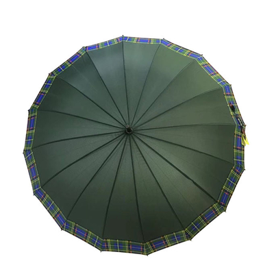 長いハンドルが付いているOEM 24kのまっすぐな防風の傘