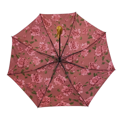 BSCIは2つの折目自動開いた近い防風旅行傘を印刷した