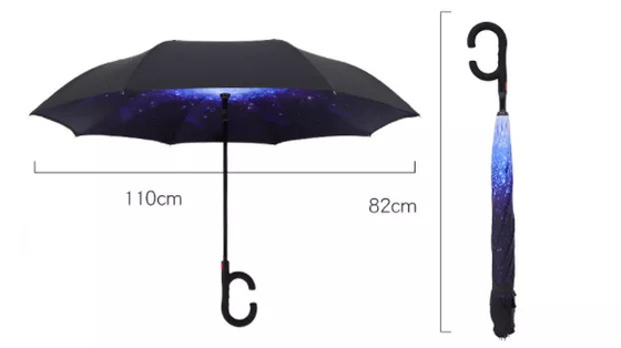逆の逆の繭紬の逆さまの傘の裏返しの二重層23インチ