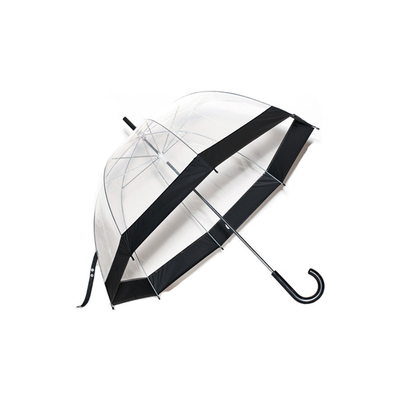 透明なドームの形注文のロゴの印刷物が付いている自動ポリ塩化ビニール アポロの傘