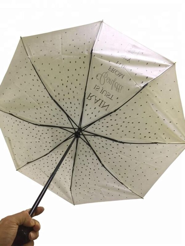 Manual Open And Close Automatic Tourist Folding Umbrella Featuring Comfortable Rubber Coating Handle Lightweight Compact Design for Travel